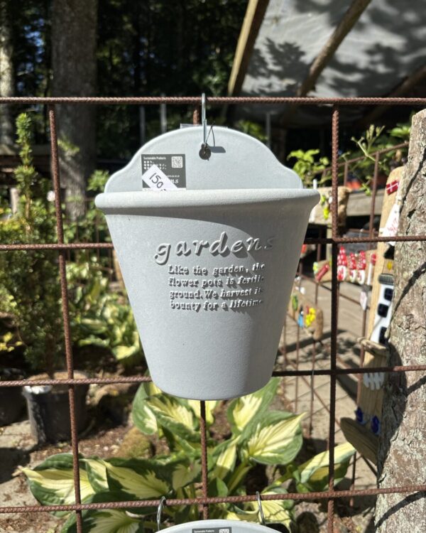 Hachiman hænge potte str. 2,5 L GRÅ